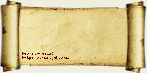 Jefimija Tošović vizit kartica